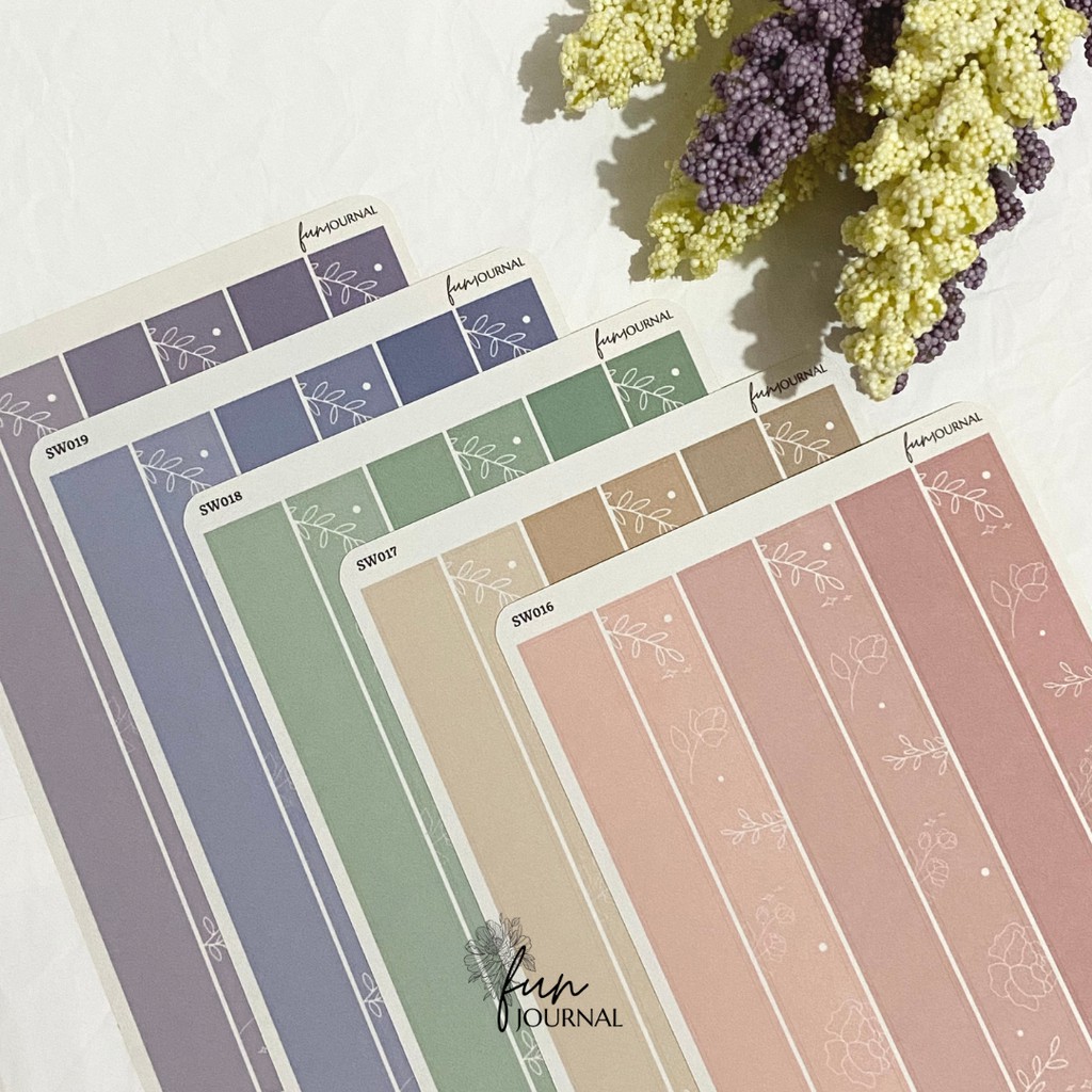 

SOFT BIG WASHI STICKER STIKER SHEET UNTUK JURNAL JOURNAL PLANNING PLANNER SCRAPBOOK DIY BUJO