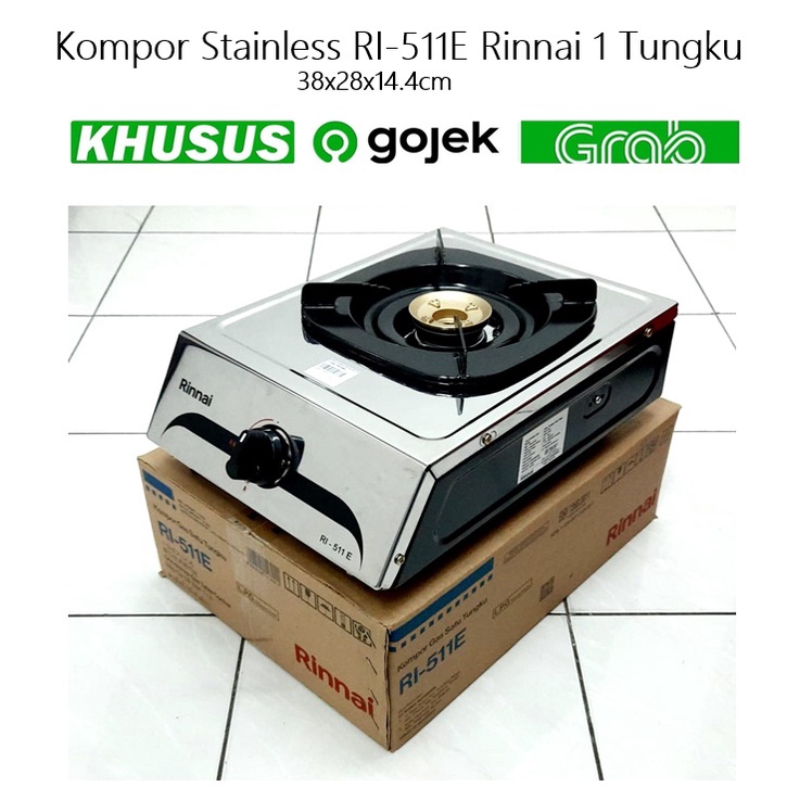 Kompor Stainless RI-511E Rinnai 1 Tungku