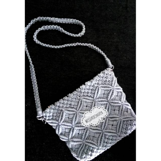READY TAS SELEMPANG RAJUT TALI KUR