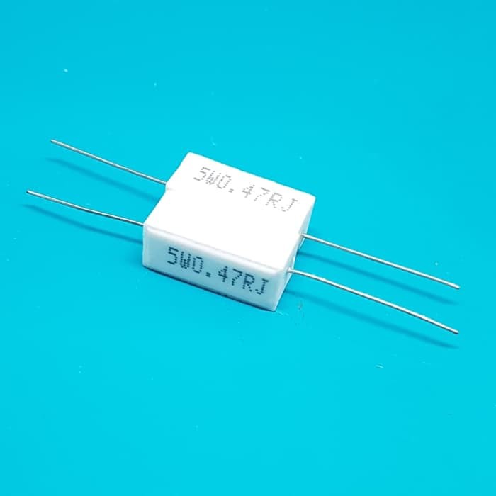 5W 0.47RJ Resistor Wirewound Ceramic Cement 0.47 Ohm