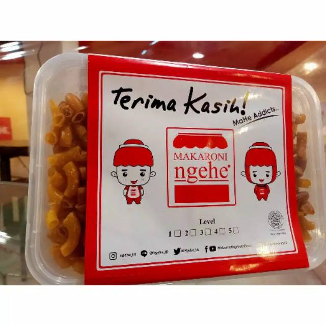 

Makaroni Kering Ngehe Kemasan 300gr