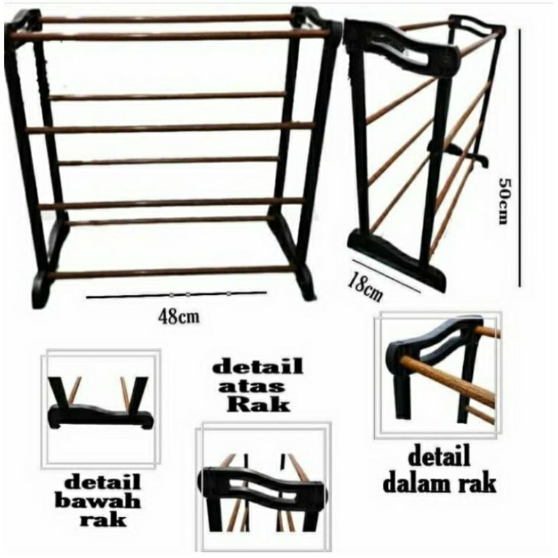 Rak Sepatu 4 Susun Vinoda / Shoes Rack Vinoda