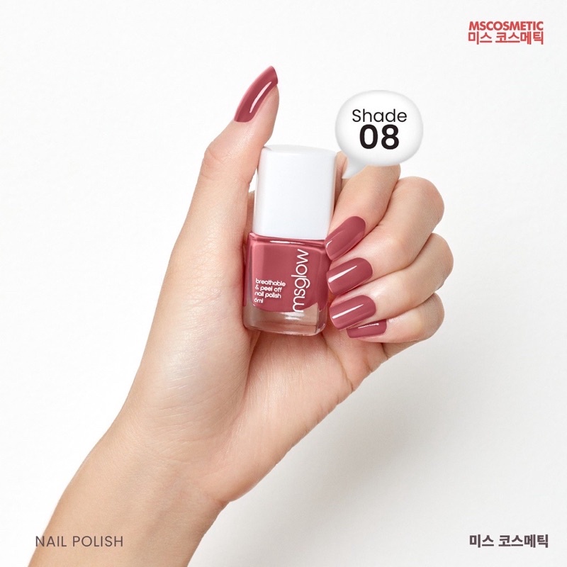 MS Glow Nail Polish Package - 2 Pcs (Shade 07 dan 08)