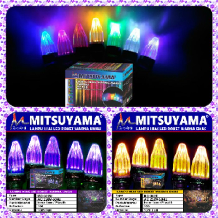 MS-362 Lampu Hias Warna 100Led 10M Full Dapat Disambung/Lampu Roket***TOP