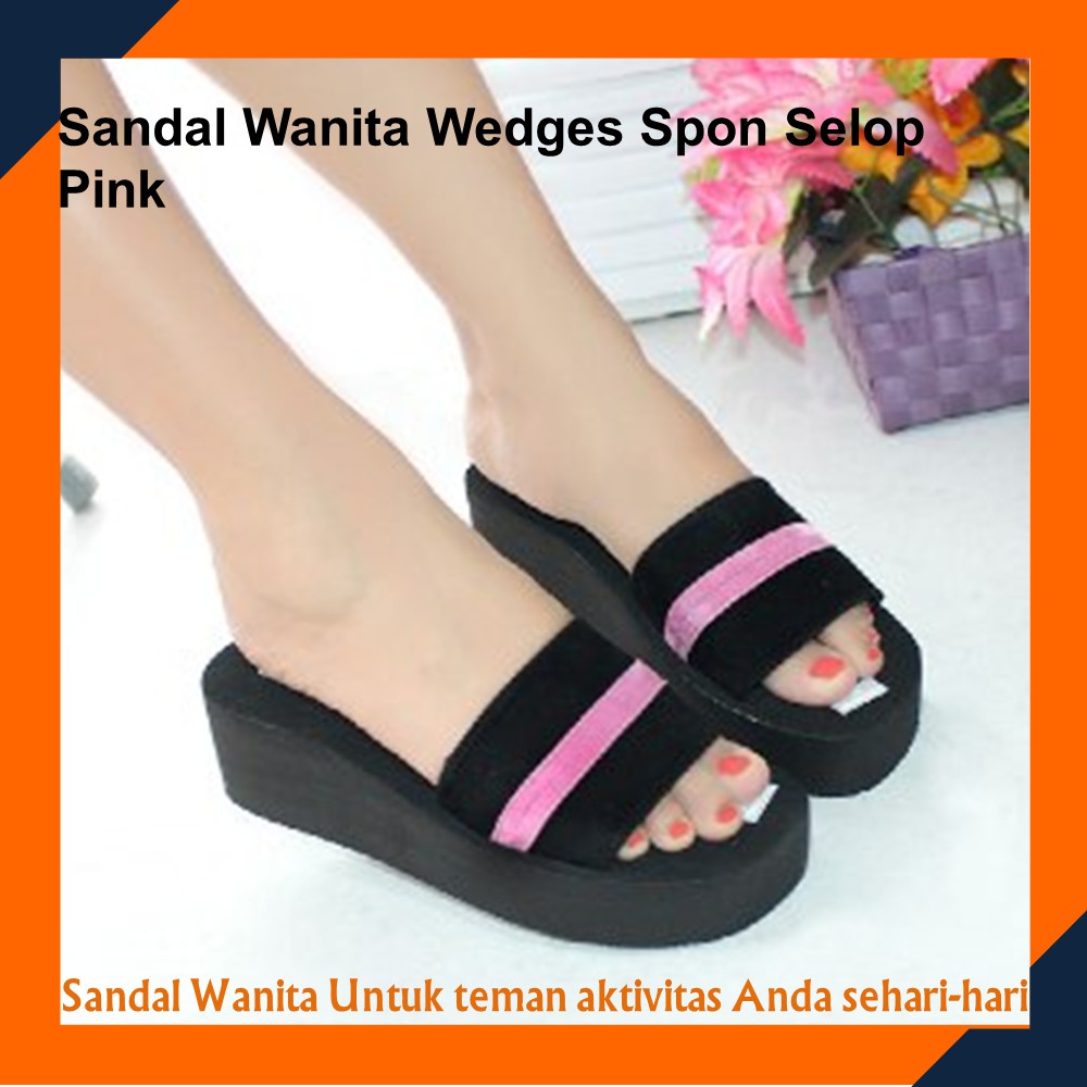 Sandal Wedges Wanita SW SPONS S5Sandal Wedges Spon Wanita Sandal Wedges Wanita Fashion Terbaru