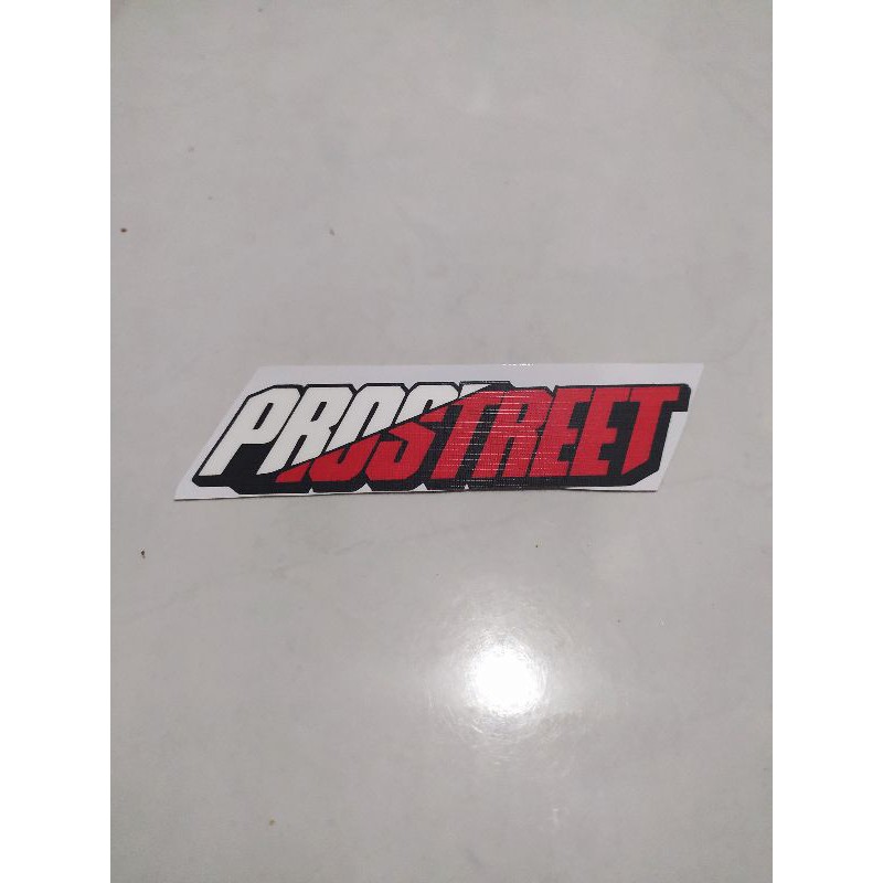 

Stiker Pr0street Bahan Tekstur Exclusive printing Anti air + Cutting