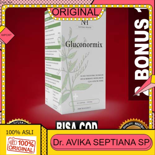 

100% ASLI Gluconormix Asli BPOM - Obat Gluconormik Original Obati Kencing Manis / Diabetes