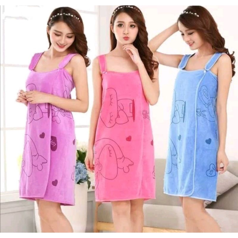 Handuk mandi model baju / Handuk karakter cantik unik baju handuk