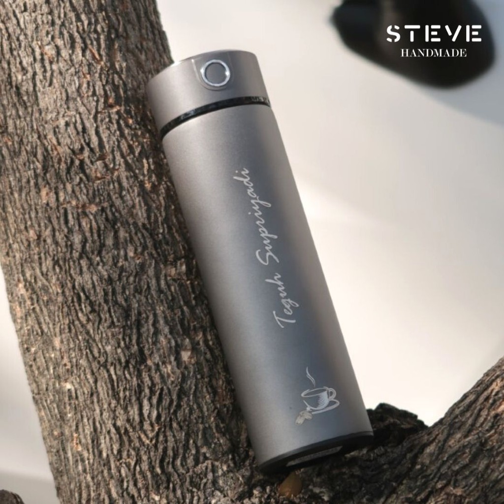 Tumbler Botol Minum Stainless Termos Vacuum Travel Mug TM0302 Custom Grafir Nama Logo