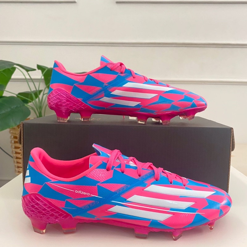 Sepatu Bola Adidas F50 Adizero Pink Blue FG