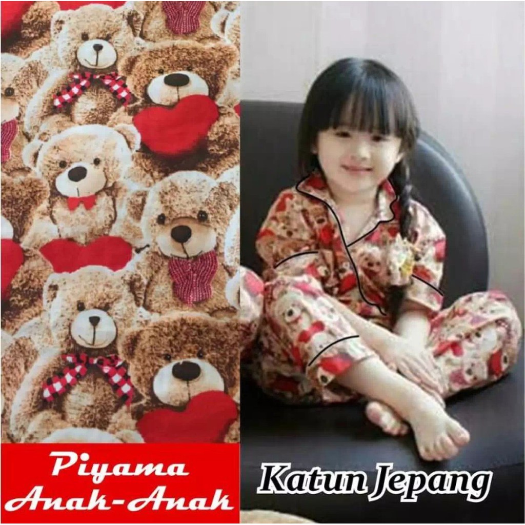 Baju tidur anak motif kartun piyama anak pakaian tidur anak stelan anak baju anak murah terlaris