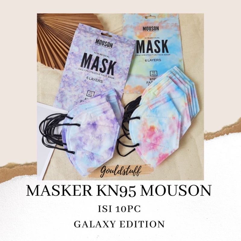 MASKER KN95 MOUSON GALAXY FASHION SERIES ISI 10PC / MOUSON KN95 GALAXY OMBRE / KN95 PREMIUM HIGH QUA