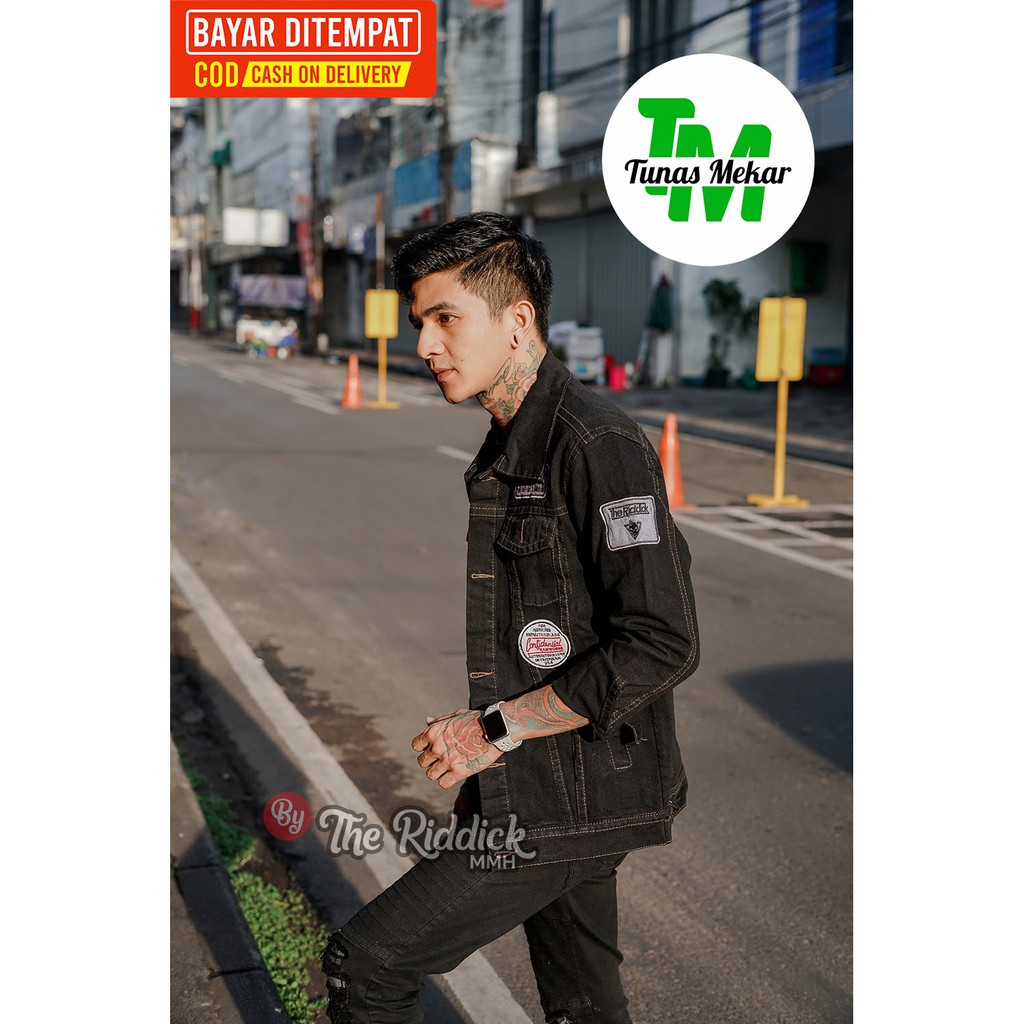 Jaket Jeans Pria The RDCK MMH The News 100% Original ~ Jeans Kancing Tempel