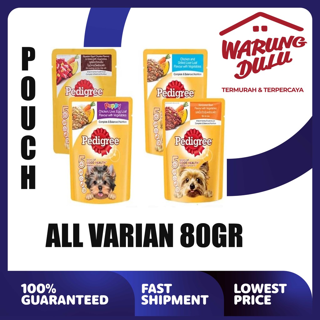 PEDIGREE POUCH ALL VARIAN 80GR