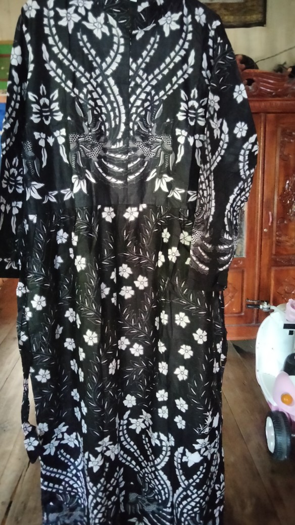 Batik Couple / Batik Couple Keluarga / Gamis Jumbo / Couple Keluarga / Manuk Tarung Abu