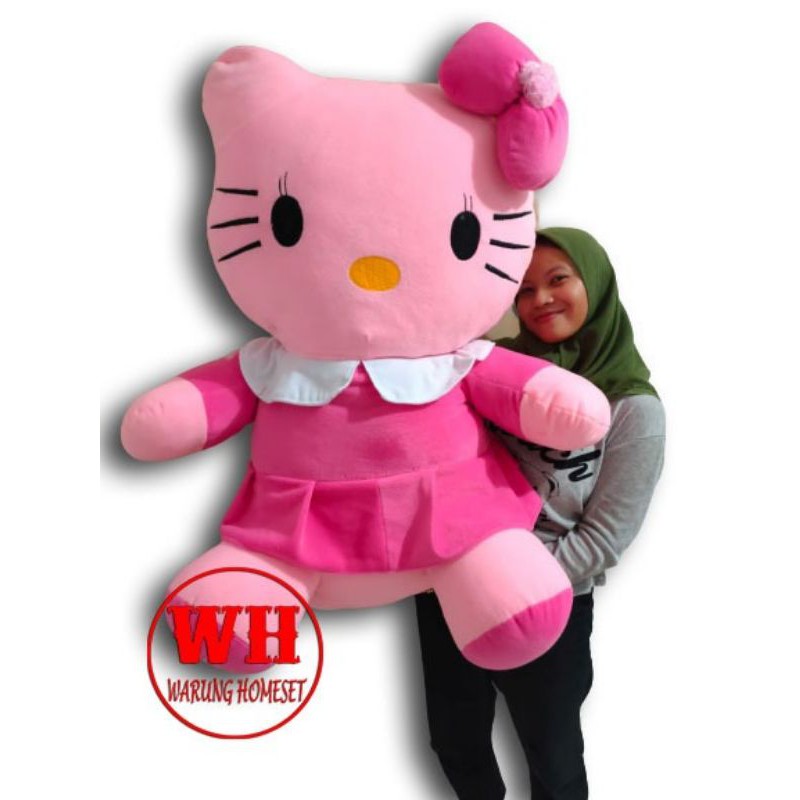 boneka hello kitty duduk super jumbo