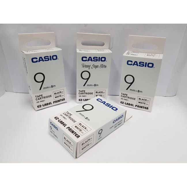 

Casio Ez-Label Printer Black Ink White Xr-9We1 /Label Casio 9Mm (Ori)