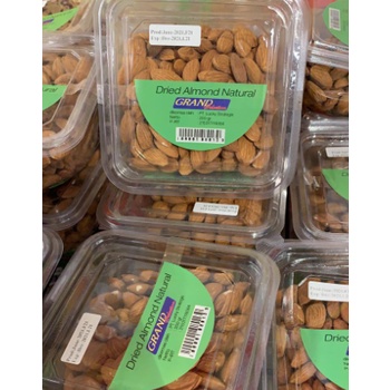 

Dried Almond Natural 250gr/Kacang Alomond Kering