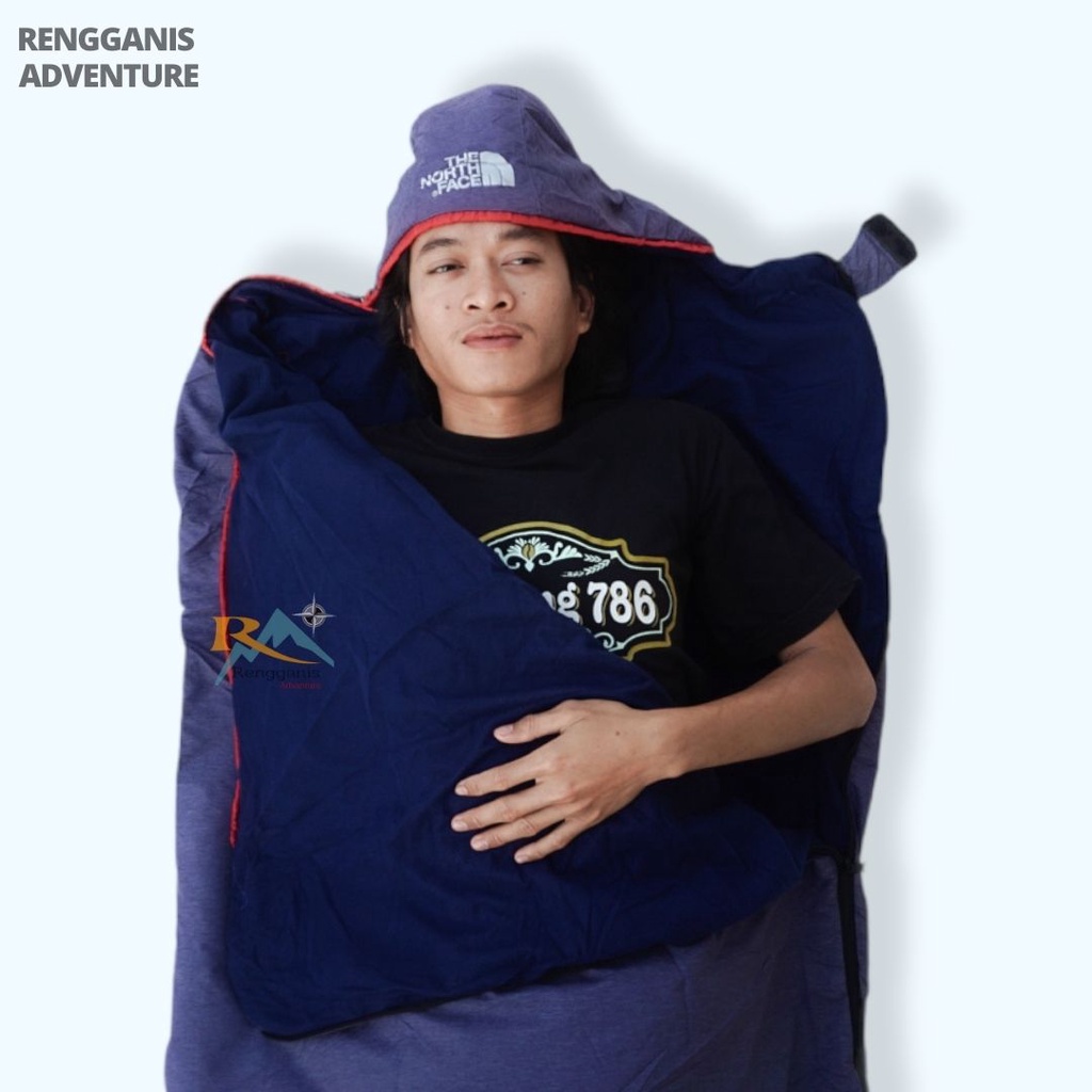 Sleeping bag Polar LOTTO Bantal Sleepingbag Tikar Selimut Tidur Camping