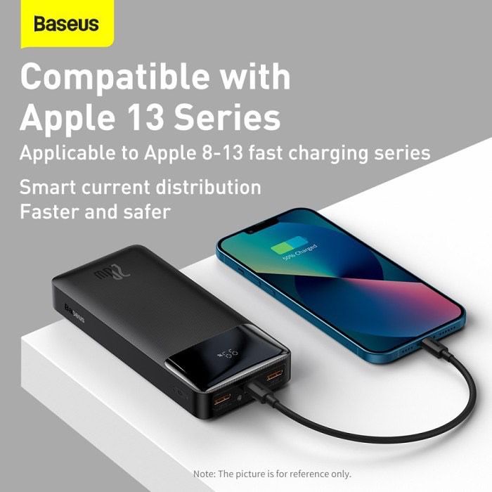 Baseus Powerbank Bipow 20.000 mAh 20W Fast Charging Digital Display - PD Type C - No include Cable