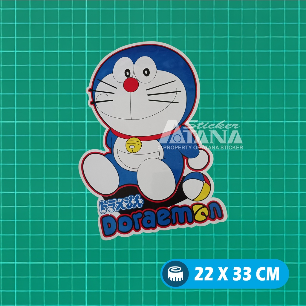 Stiker Printing Doraemon Sticker Sablon Jumbo Besar Vinyl Graftac Kartun Anime Nobita Suneo Shizuka Giant Jepang Dashboard Motor Matic Kaca Mobil Belakang Truck Laptop Gerobak Jualan Dinding Kamar