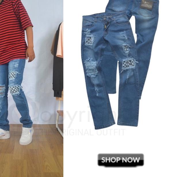 ℮ OUTFIT DENIM - Celana Jeans Pria Slim Fit Streetch Original New Outfit Denim / Celana Pria Jeans ✱
