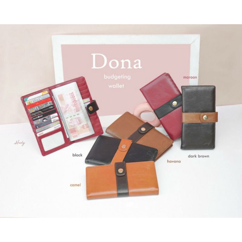 Hody/Dona Wallet/Dompet Budgeting/Dompet Kekinian/Dompet Kulit/Dompet Bendahara