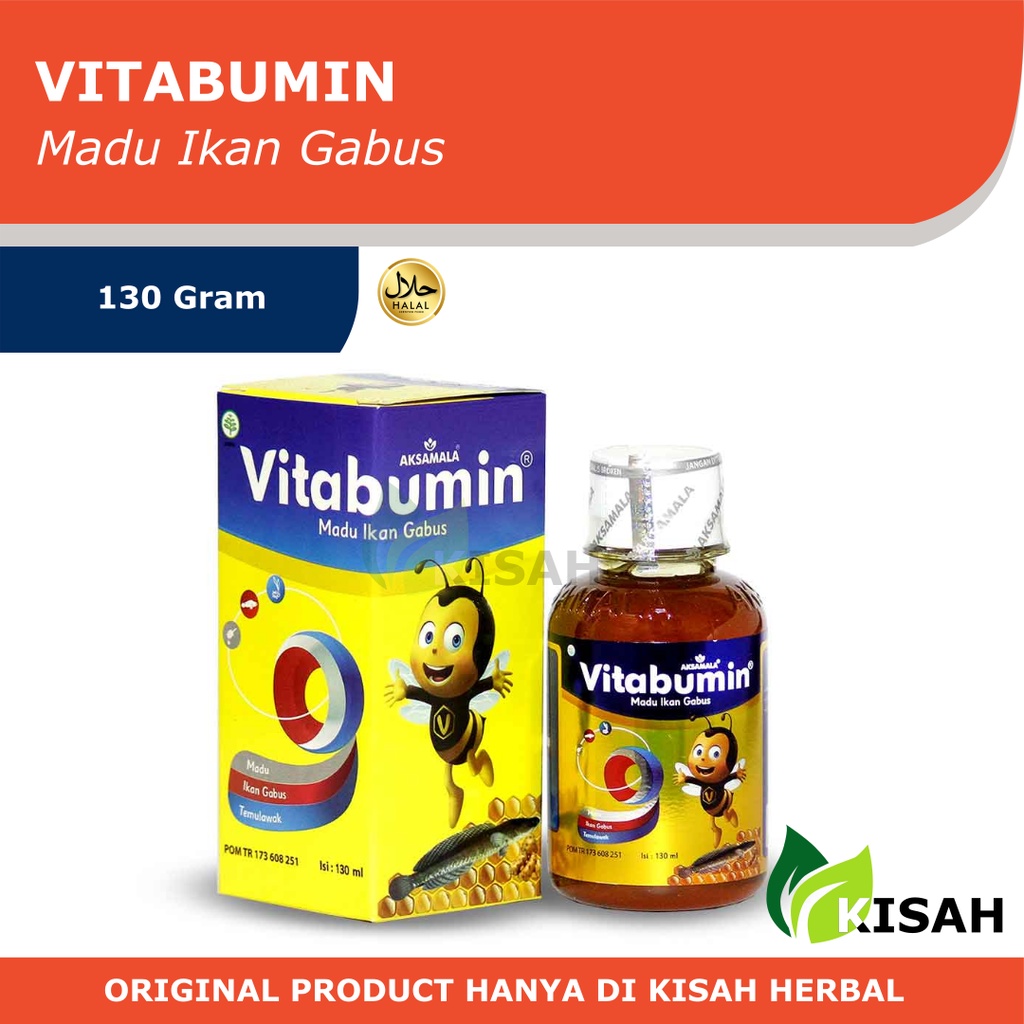 VITABUMIN 130 mL -  Multivitamin Nutrisi Penambah Nafsu Makan &amp; Berat Badan Tingkatkan Daya Tubuh Lancarkan Pencernaan