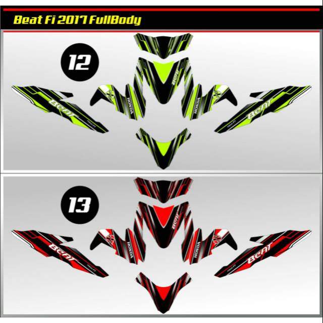 DECAL*STIKER*STRIPING HONDA BEAT FI 2017  95