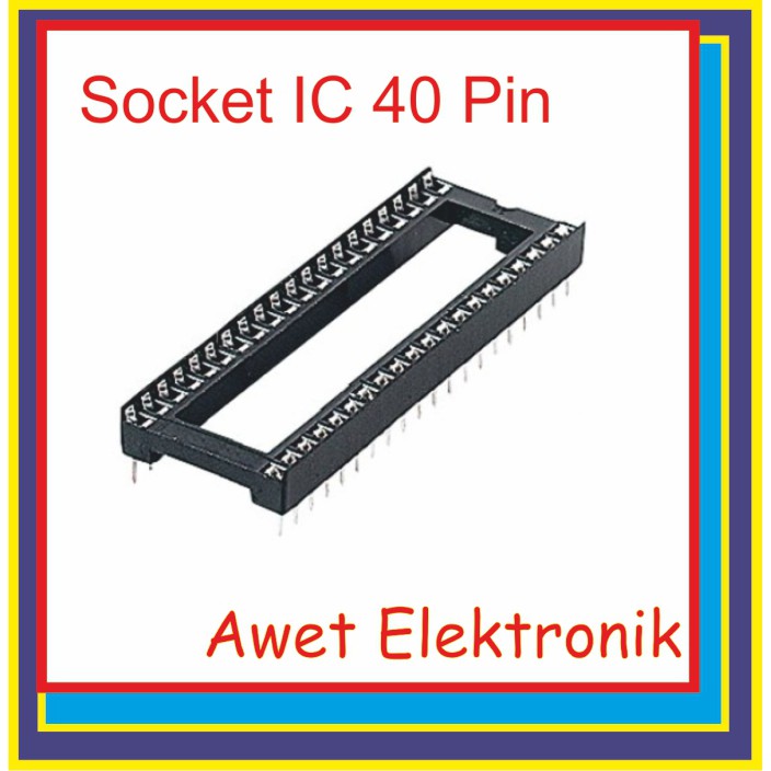 Socket IC 40pin soket ic atmega 16  atmega 32 atmega 3585 soket ic pommini