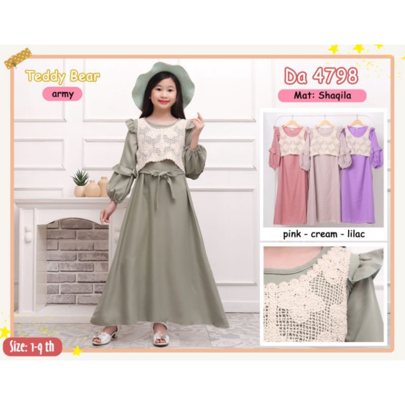 gamis anak Teddy bear | Teddy bear viena