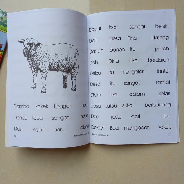Tersedia Buku Anak TK SD kelas 1 Lancar Membaca 2A 2B, belajar membaca - sandro Murah