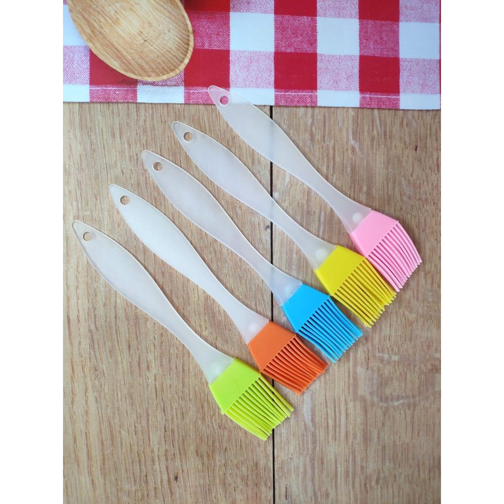 KUAS MINYAK SILIKON Food Grade / Kuas BBQ Sikat Cream Kue Cake Roti / Silicone Brush