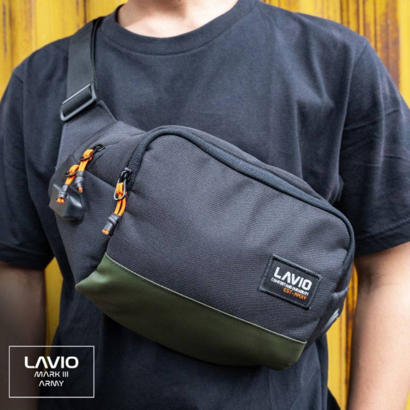 Tas Selempang Pria Waist Bag Original Lavio Mark III