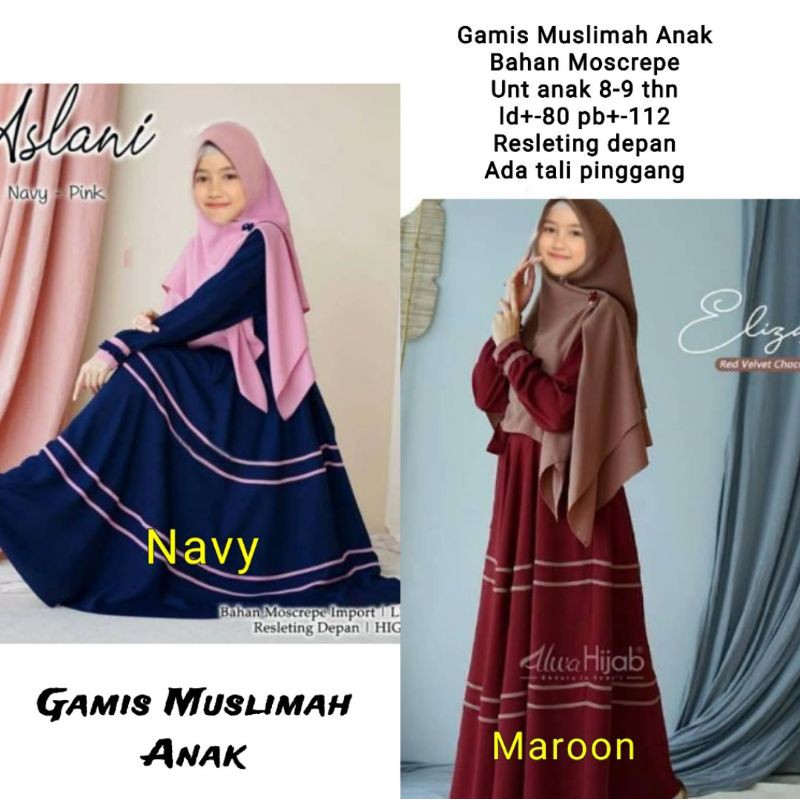 gamis anak muslimah