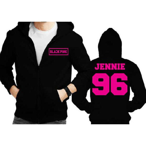 Jaket Hoodie Zipper Blackpink Jennie 96 .Deevagrosir.Olshop