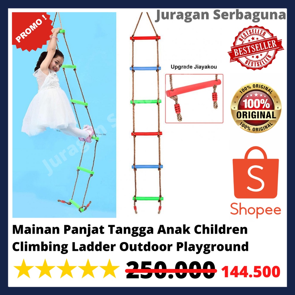 COOLPLAY Mainan Panjat Tangga Anak Children Climbing Ladder Outdoor Playground - B-201 - Multi-Color