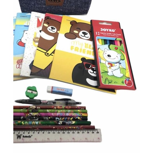 

➤ PAKET ALAT TULIS/ STATIONERY SET LENGKAP 8 MACAM/ 6 BUKU/ 6 PENSIL DLL ❄