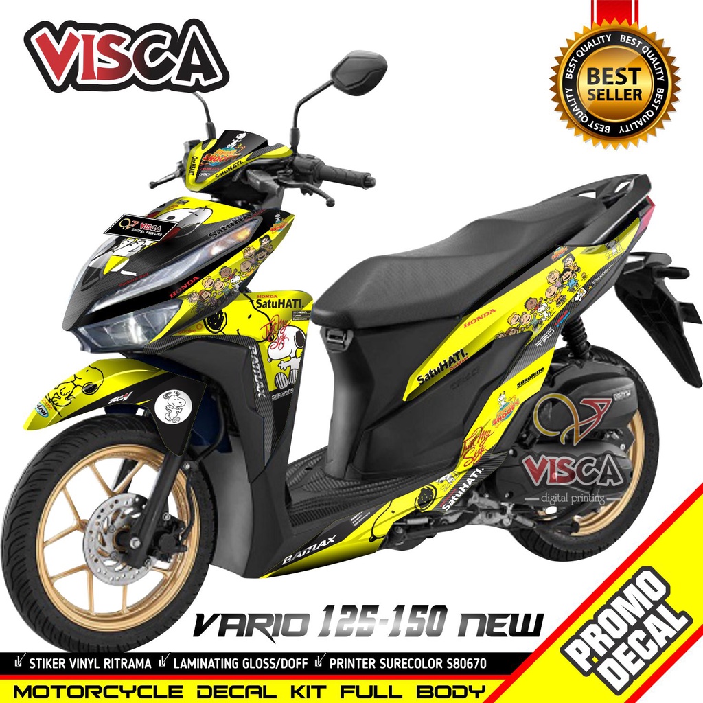 Decal Vario 125 150 New 2018 - 2020 Full Body Stiker Vario 125 150 New 2018 - 2020 Keren Striping Va