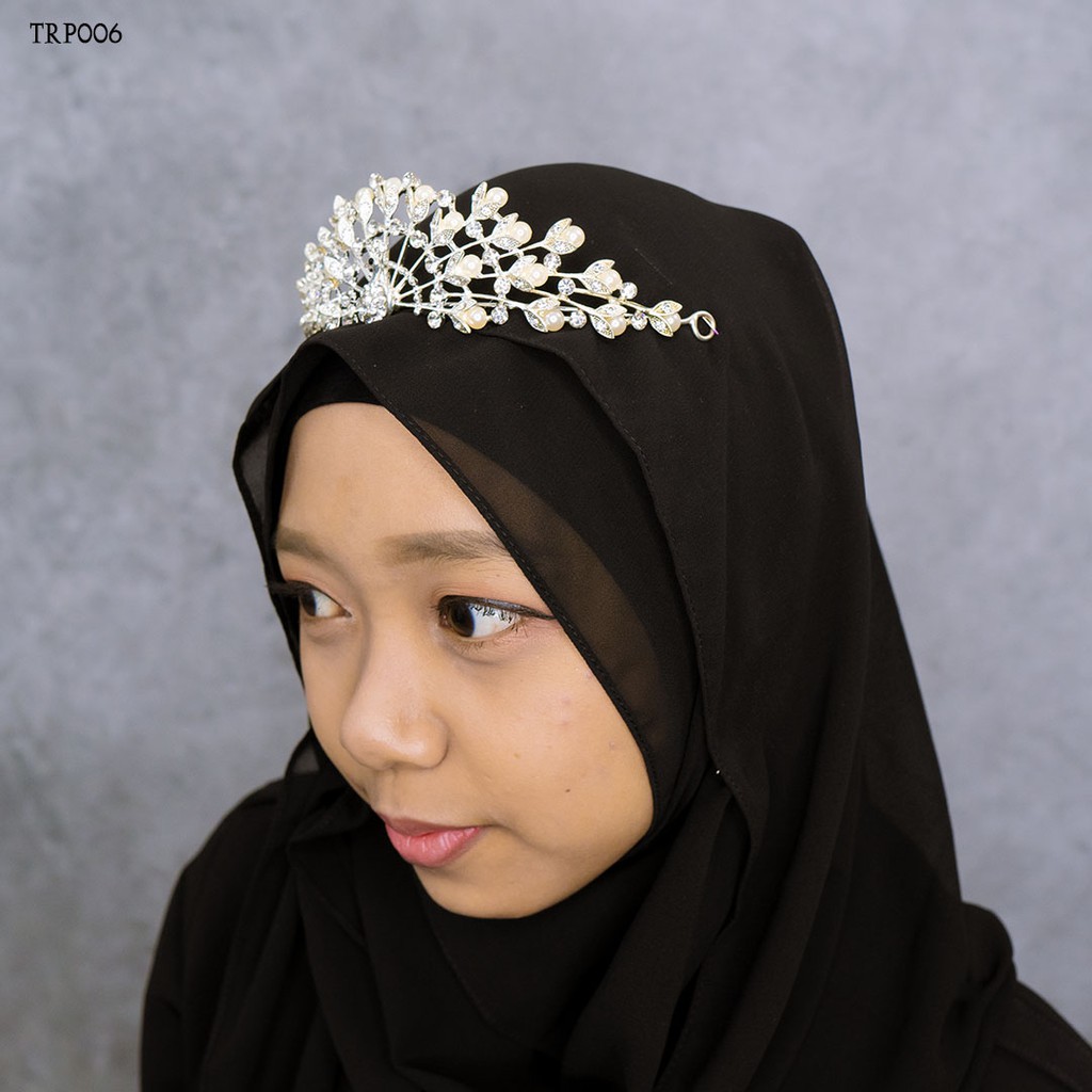 [PRODUK TERBATAS] MAHKOTA HIJAB EXCLUSIVE AKSESORIS PESTA WANITA TRP006