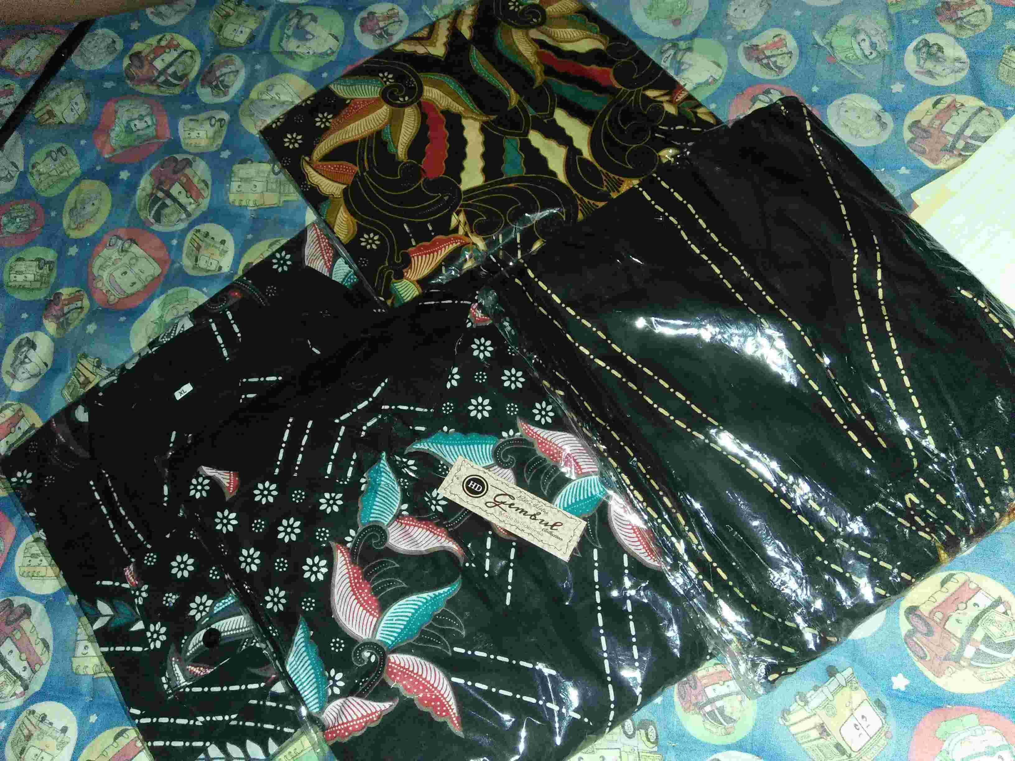 Family Set Batik Couple Delima Gamis Sogan Batika Cendrawasih  #19 Couple Asmiranda
