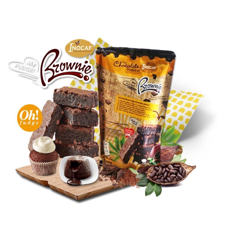 

inocaf tepung brownies instant tepung brownis sehat gluten free tepung premix by gulakong