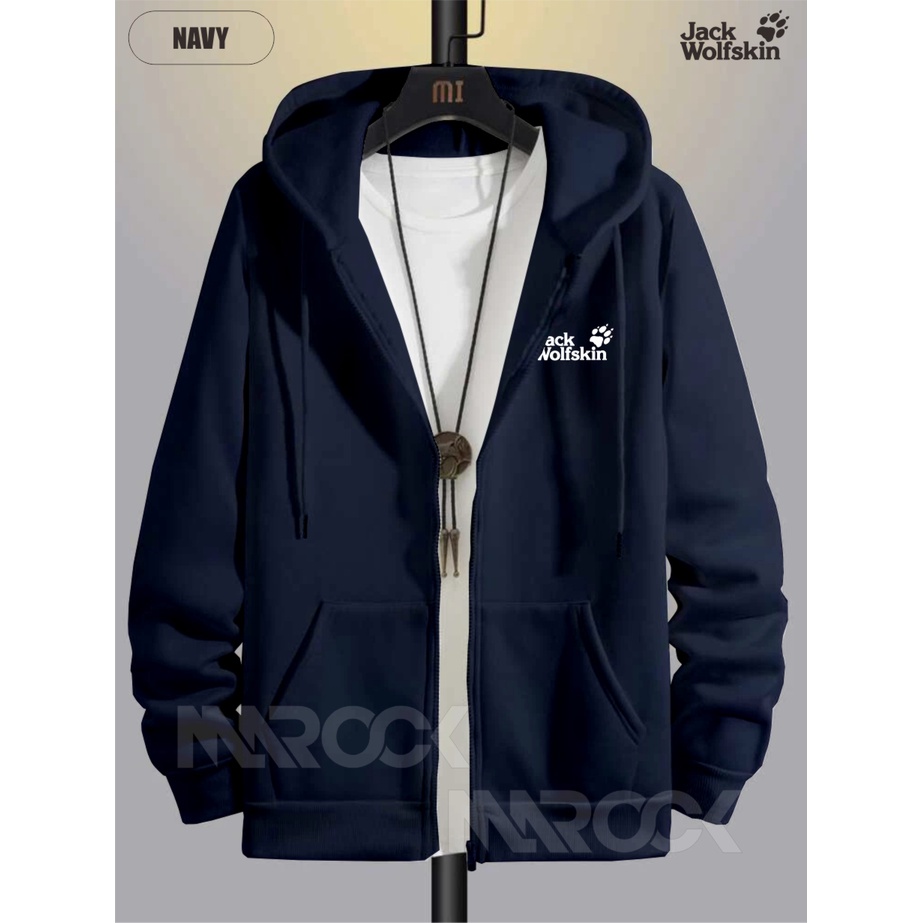 Sweater Hoodie Zipper - Jaket Distro Pria JASK WOLFSKIN