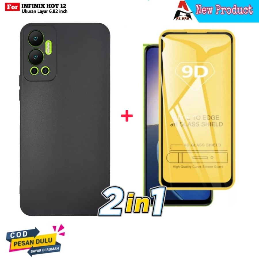 Case INFINIX HOT 12 / INFINIX NOTE 11 NFC / INFINIX NOTE 11 Softcase Liquid Macaron Pro Camera Hitam