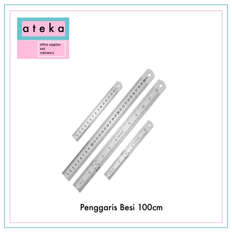 

Penggaris Besi 100cm Garisan 1meter