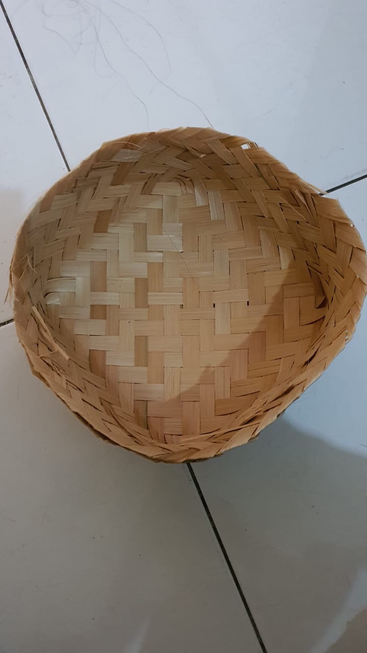 (harga Sepasang) Besek Bambu Ukuran 20x20x10cm