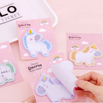 CATTY STICKY NOTE UNICORN - STICKY NOTE KUDA PONI - MEMO MINI UNICORN - MEMO-3