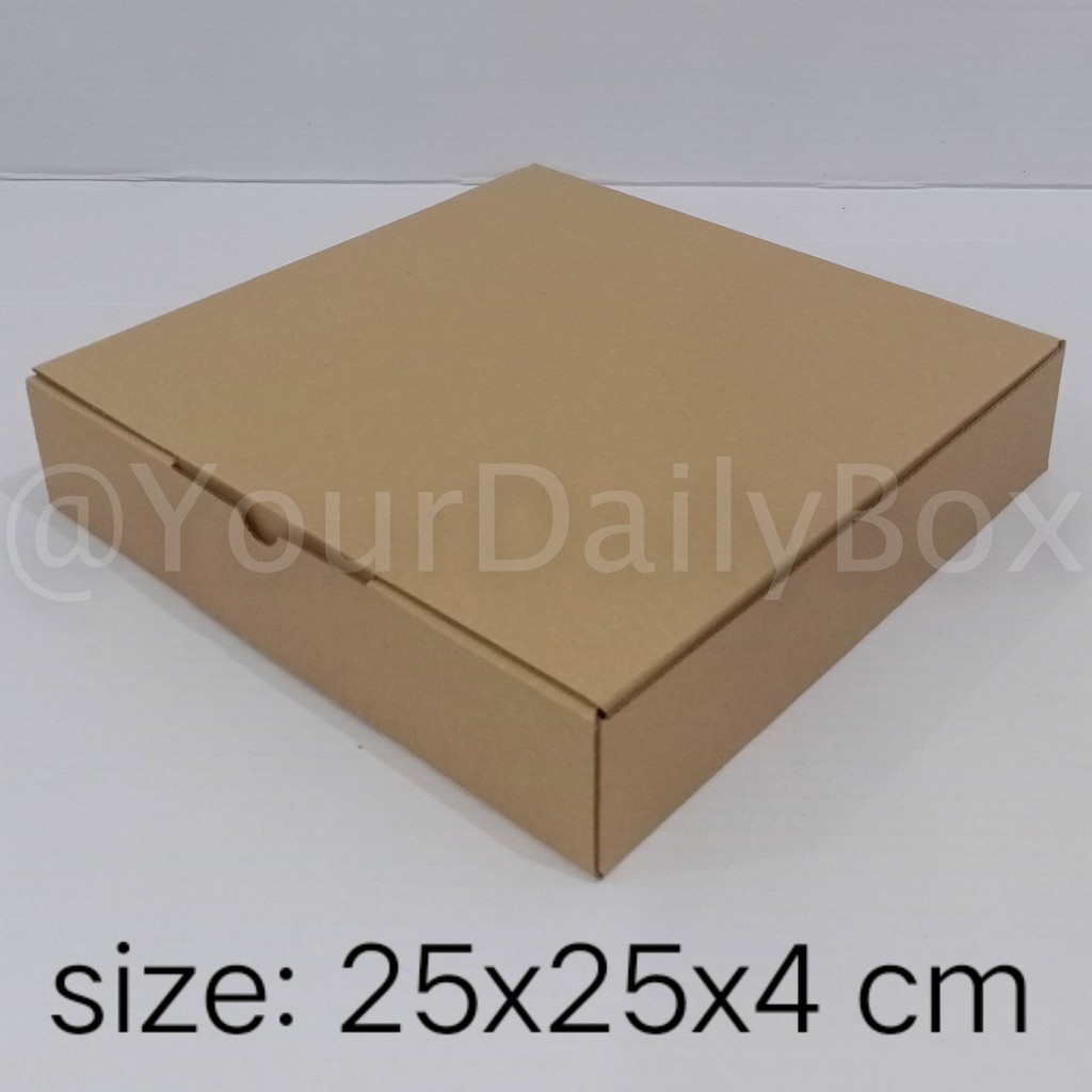 

[isi 10 pcs] Box donat murah, dus murah, Karton box uk 25x25x4 cm