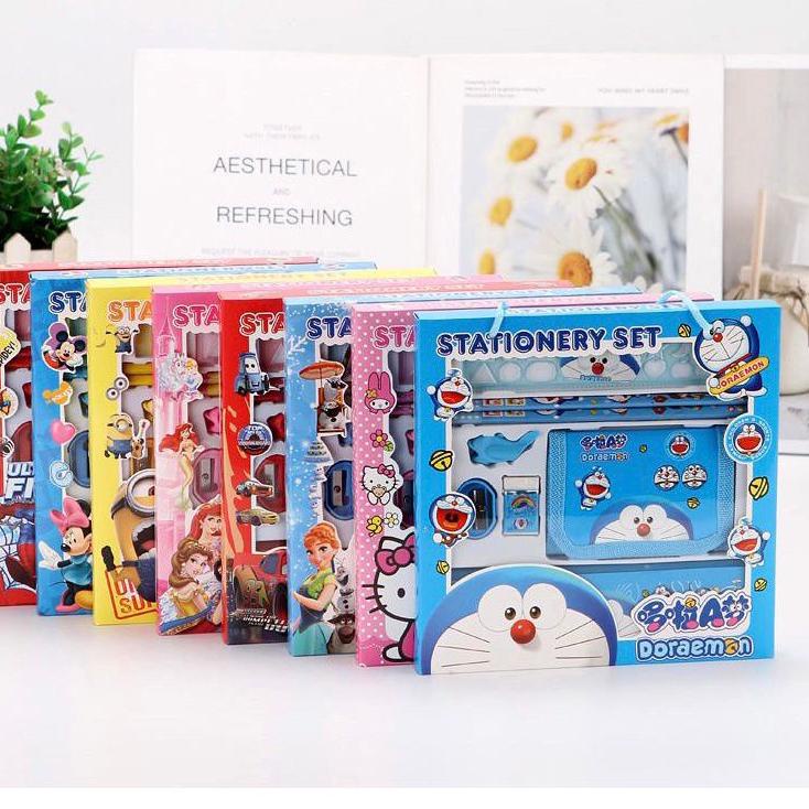 

Serba Hemat PAKET ALAT TULIS KARAKTER/Set alat tulis anak free pouch/ perlengkapan sekolah anak/pensil set 8 in 1 karakter