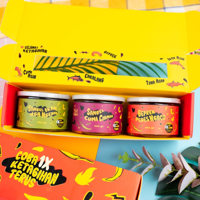 

Ready - 3 Rasa Sambal Pedas / Sambal Cumi / Sambal Geprek / Sambal Ikan - Cumiikangeprek